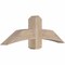 Ekena Millwork Bellingham Smooth Timber Gable Bracket, Douglas Fir, 48"W x 16"H x 5 1/2"D x 5 1/2"F, 8/12 Pitch GBW048X16X0606BEL00SDF - alternate 2